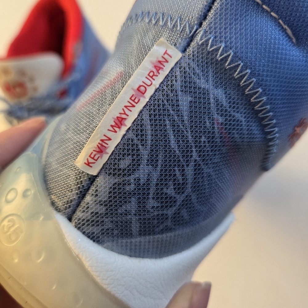 2019 Nike Kevin Durant 12 X Don C NBA All Star Game Sky Blue Red Size mens 6 - Picture 5 of 13